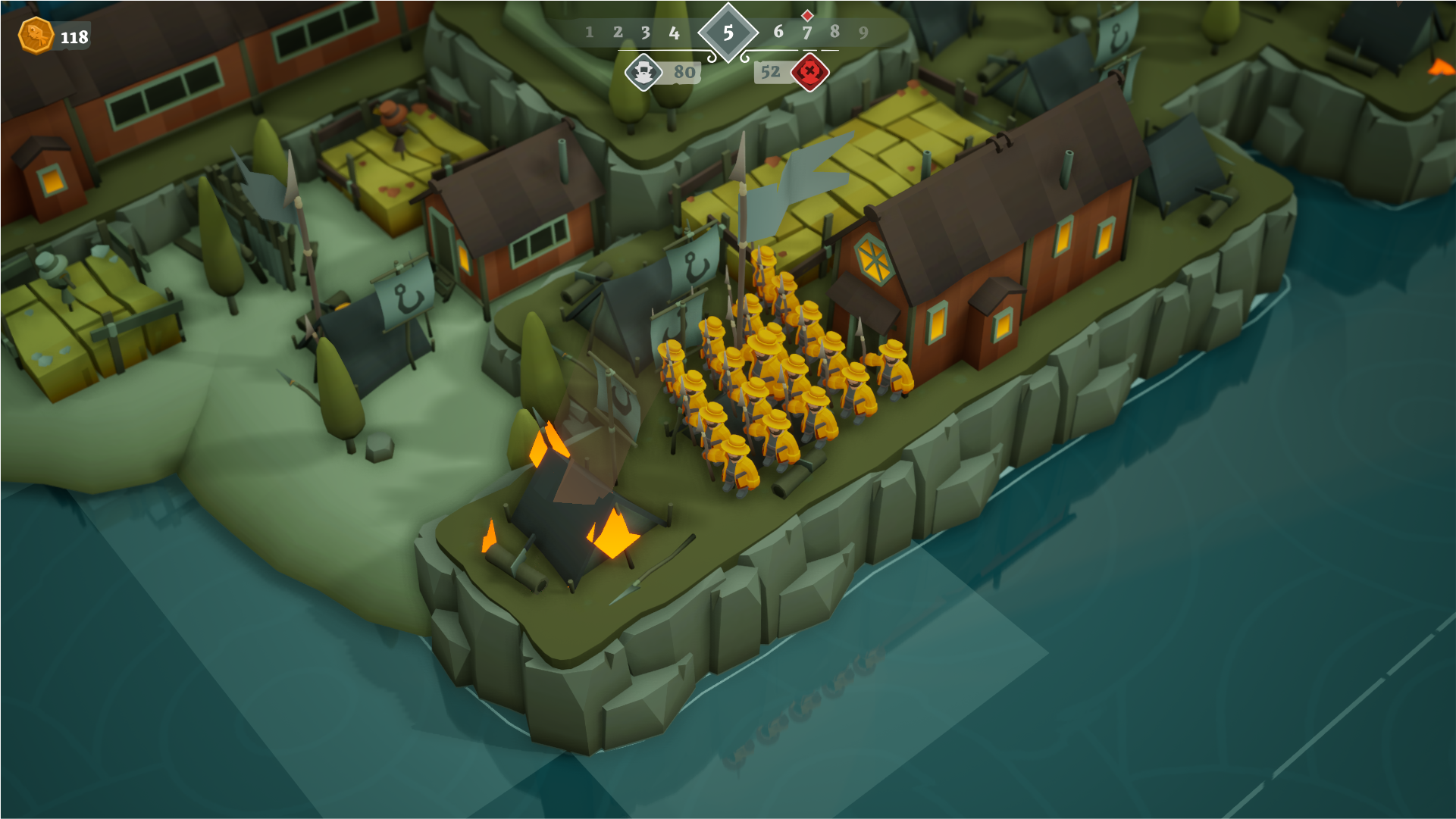 ShoreTiles reminds us of Bad North: Build, Expand, and Survive the Night
